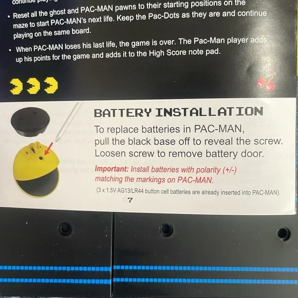 ♟️💛 PAC Man board game VINTAGE toy arcade 🇺🇸 - Picture 9 of 9